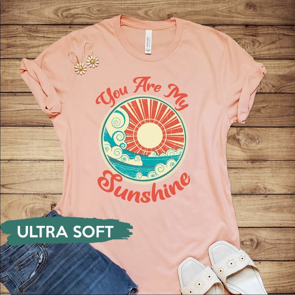 You Are My Sunshine Beach Bum Vacay Shirt | Bella Canvas Unisex Jersey T-shirt